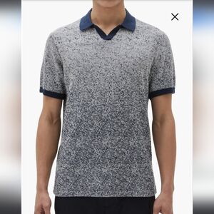 NWT Robert Barakett Mission Hill Ombré Johnny Collar Polo Size XXL Short Sleeve